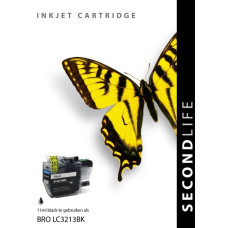 SecondLife compatible inktcartridge Brother LC-3211 / LC-3213XLBK zwart