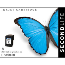 SecondLife compatible inktcartridge HP nr.300XL zwart (CC641EE)