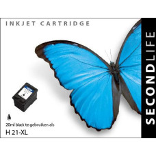 SecondLife compatible inktcartridge HP nr.21XL zwart (C9351AE)