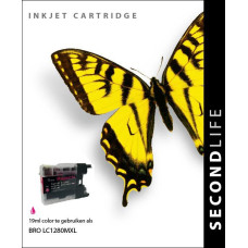 SecondLife compatible inktcartridge Brother LC-1280XLM magenta