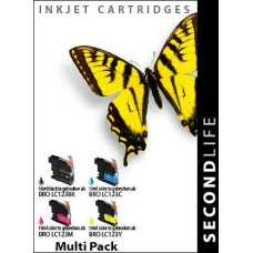SecondLife compatible inktcartridge multipack Brother LC-123